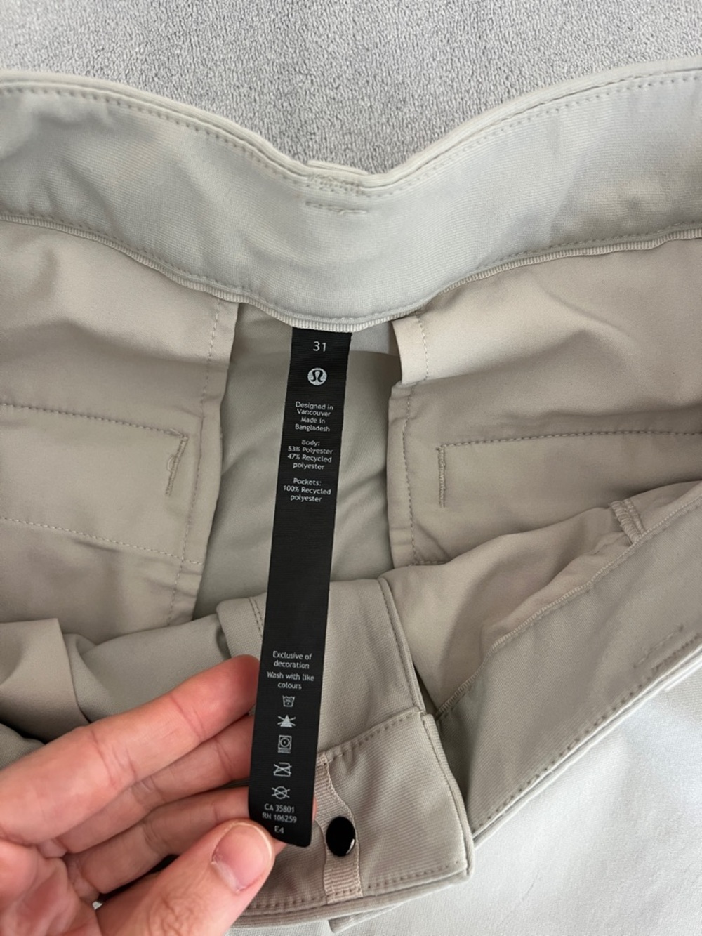 Lululemon athletica abc commission pant classic fit warpstreme silverstone 31 - Picture 10 of 13